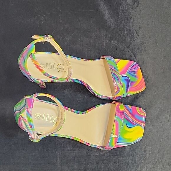 BRAND NEW ROUGE HELUIM SQUARE TOE OPEN TOE ADJUSTABLE BUCKLE  STRAP SANDAL G1 - Picture 10 of 14